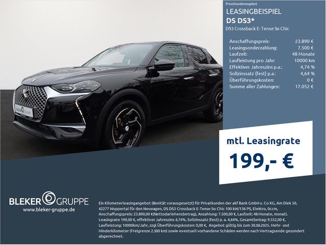 DS Automobiles DS3 Crossback E-Tense So Chic