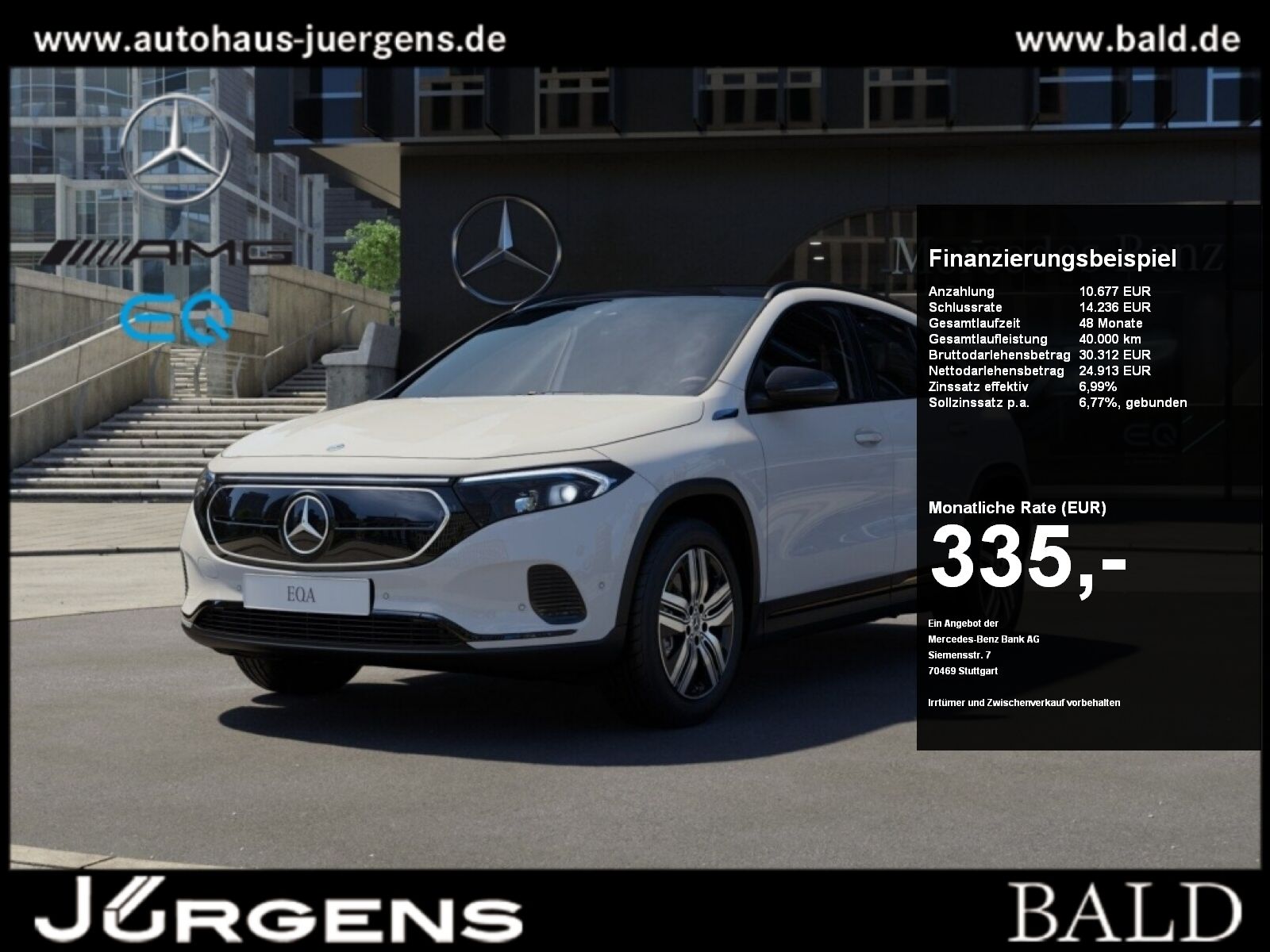 Mercedes-Benz EQA 300 4M Progressive LED Cam Pano AHK Night 18