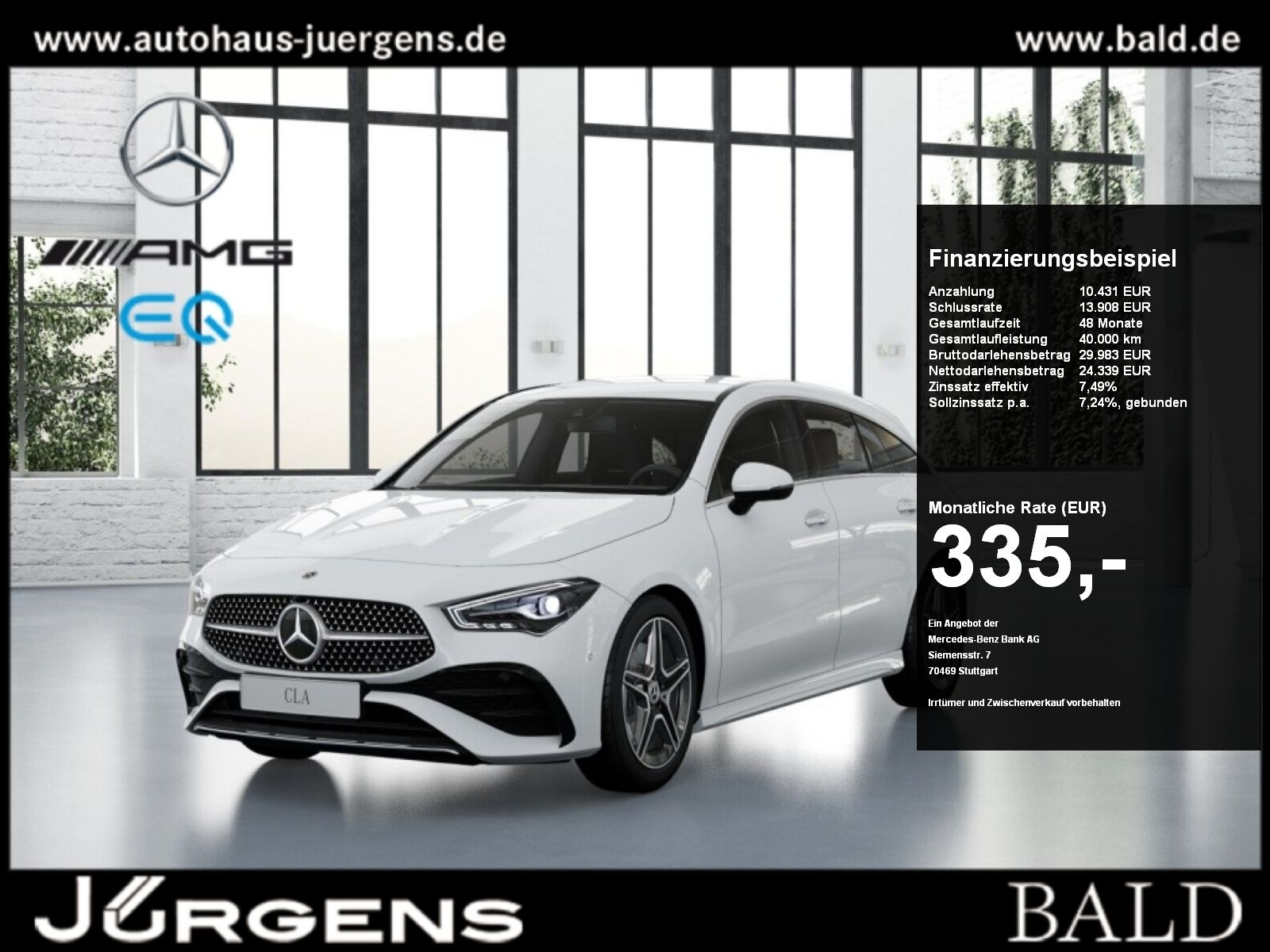 MERCEDES-BENZ CLA 200 SB AMG-Sport/LED/Cam/Fahrassist/Keyl/18'