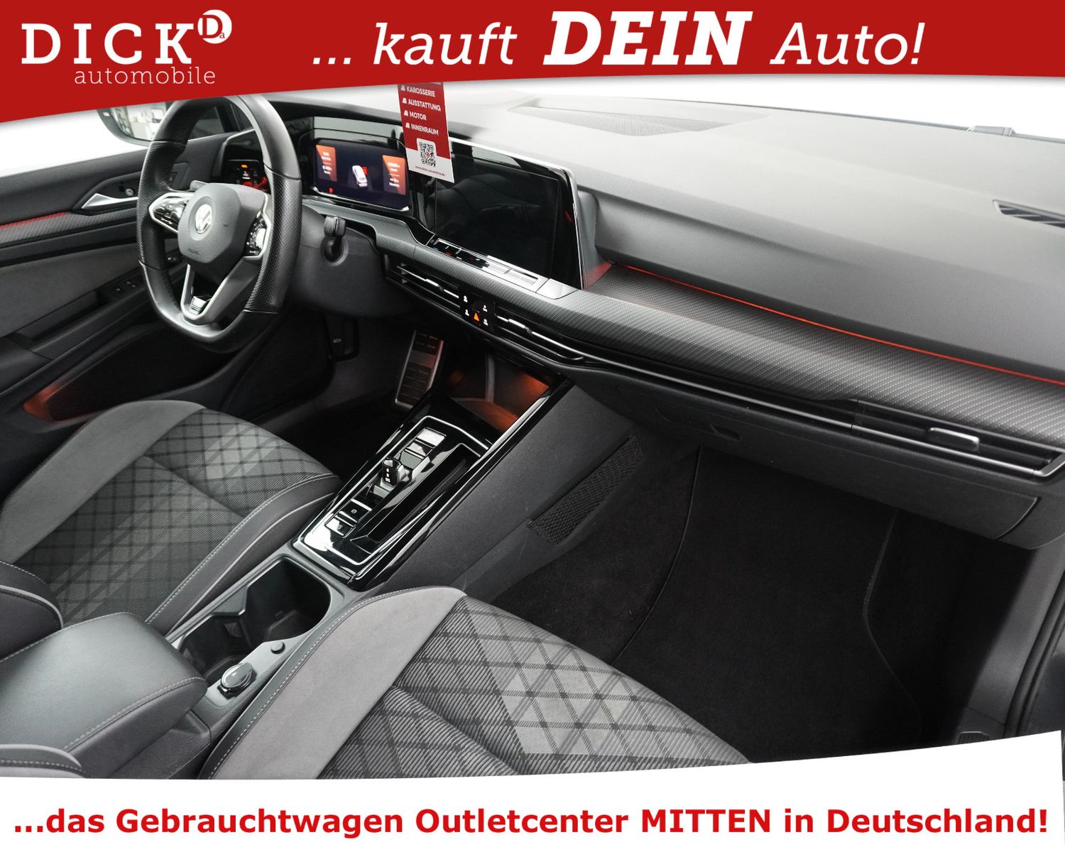 Fahrzeugabbildung Volkswagen Golf VIII Va 2.0 TSI 2X R-Line NAVI+LED+SHZ+KAM+