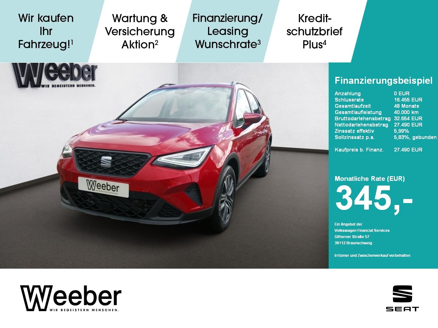 Seat SEAT Arona Road Edition 1.0 TSI DSG Anhängerkupp