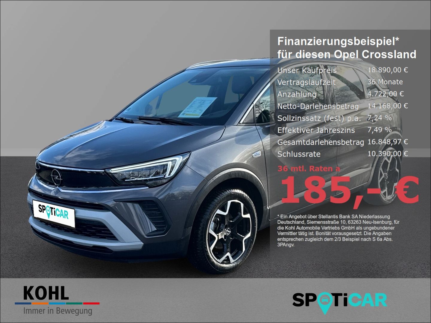 Opel Crossland Elegance 1.2 Turbo Automatik Navi LED