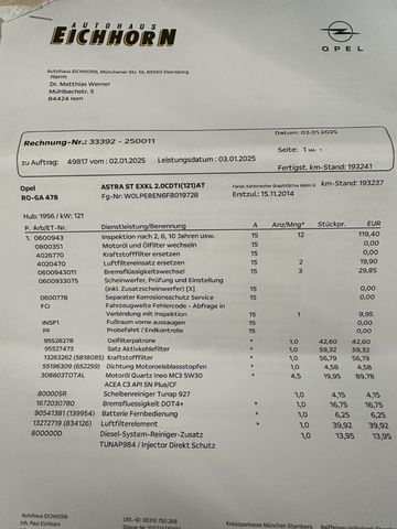 MYAUTOCENTER – Gebraucht- und Jahreswagen mit Werkstattservice in Pfaffenhofen Opel Astra J Sports Tourer Exklusiv *2. Hand*Kamera*