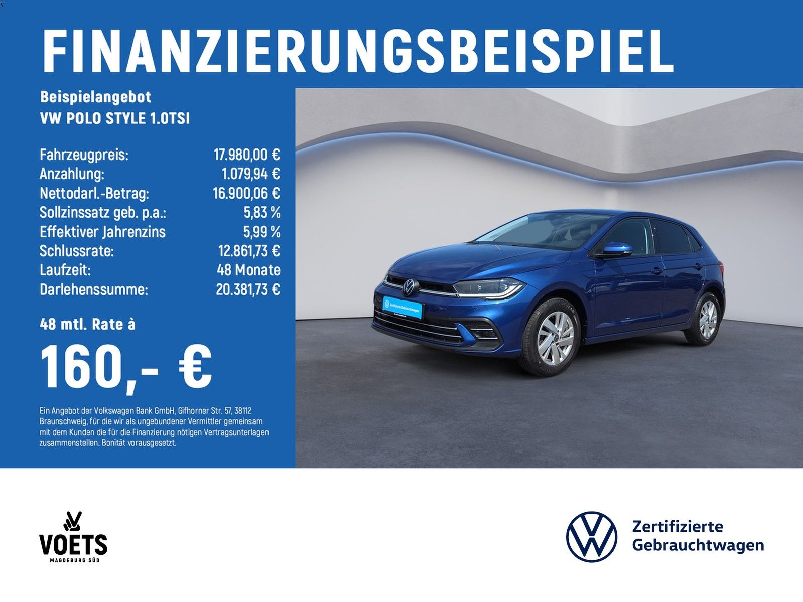 Volkswagen POLO STYLE 1.0TSI  IQ-LIGHT+NAVI+ACC+APP-C.+PDC