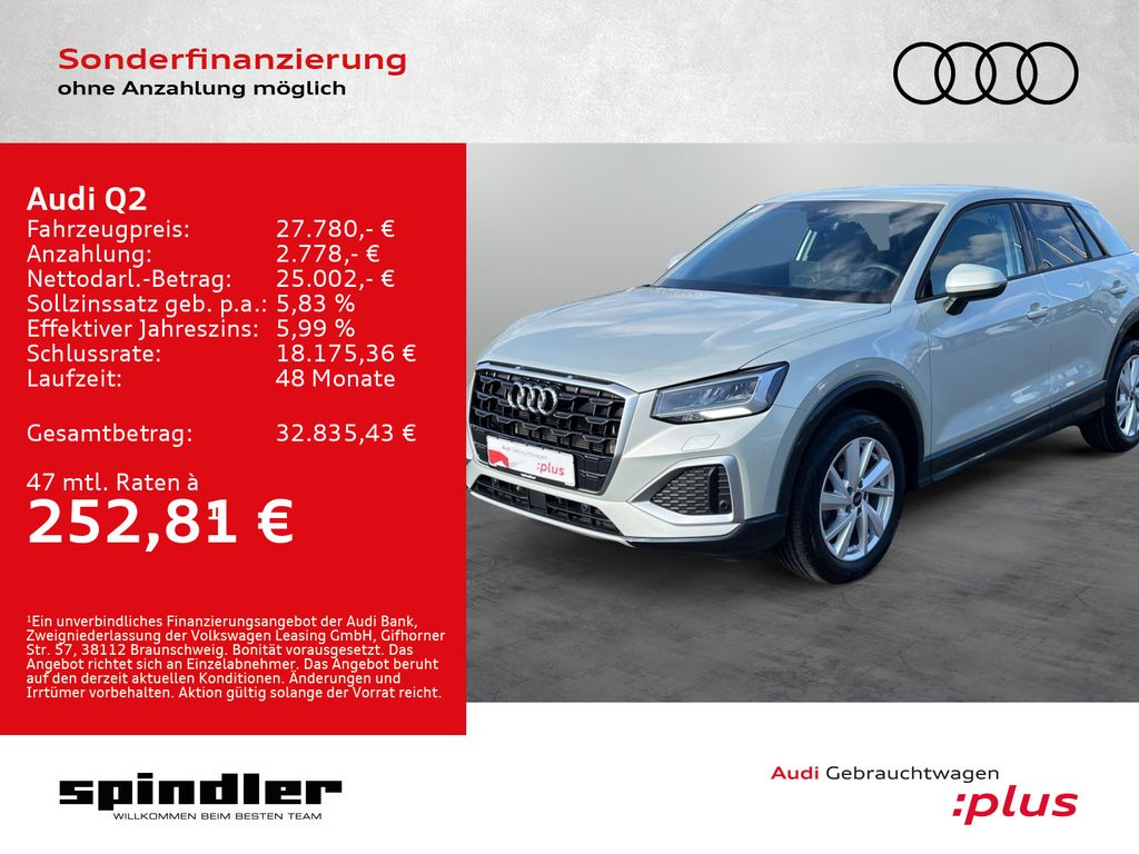Q2 advanced 35TFSI S-tronic/ MMI-Navi+, LED, RFK