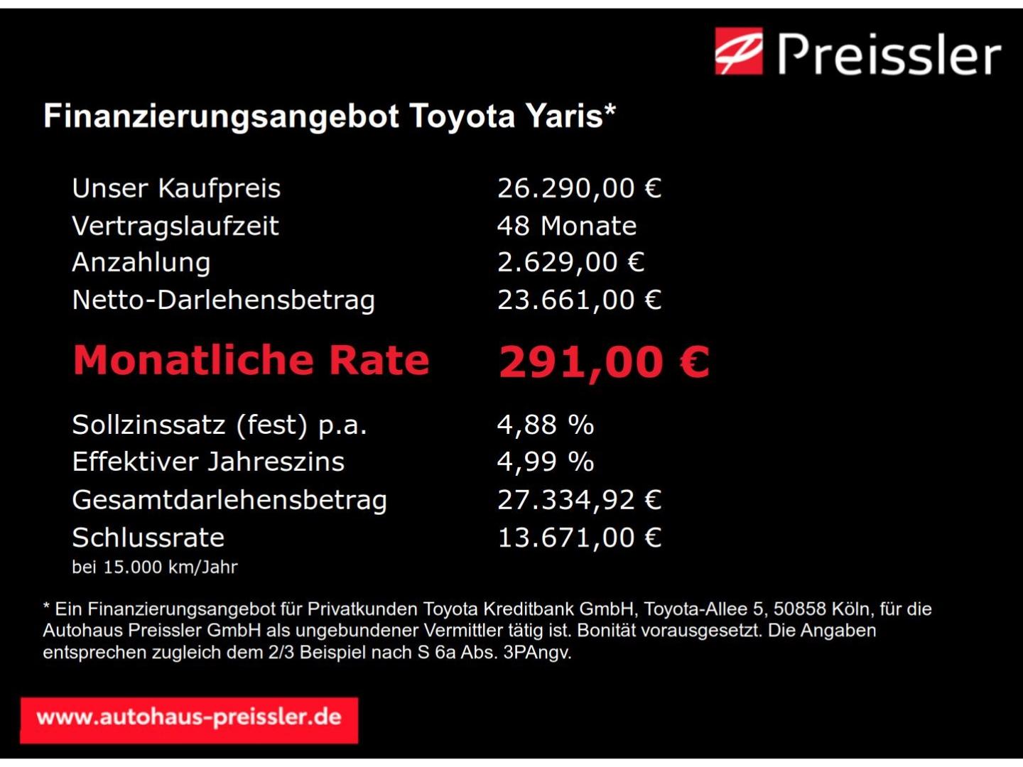 Toyota Yaris Hybrid 5-Türer Teamplayer 1,5L Hybrid, Sys