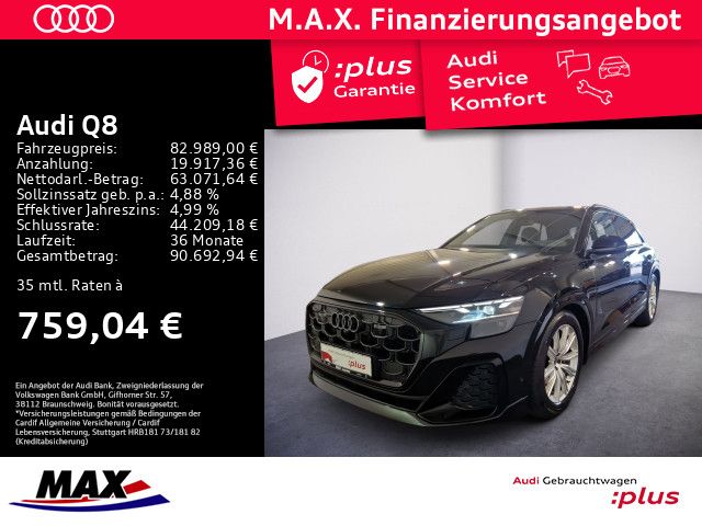Q8 50 TDI QUATT S LINE MATRIX+LUFT+PANO+AHK+HUD+