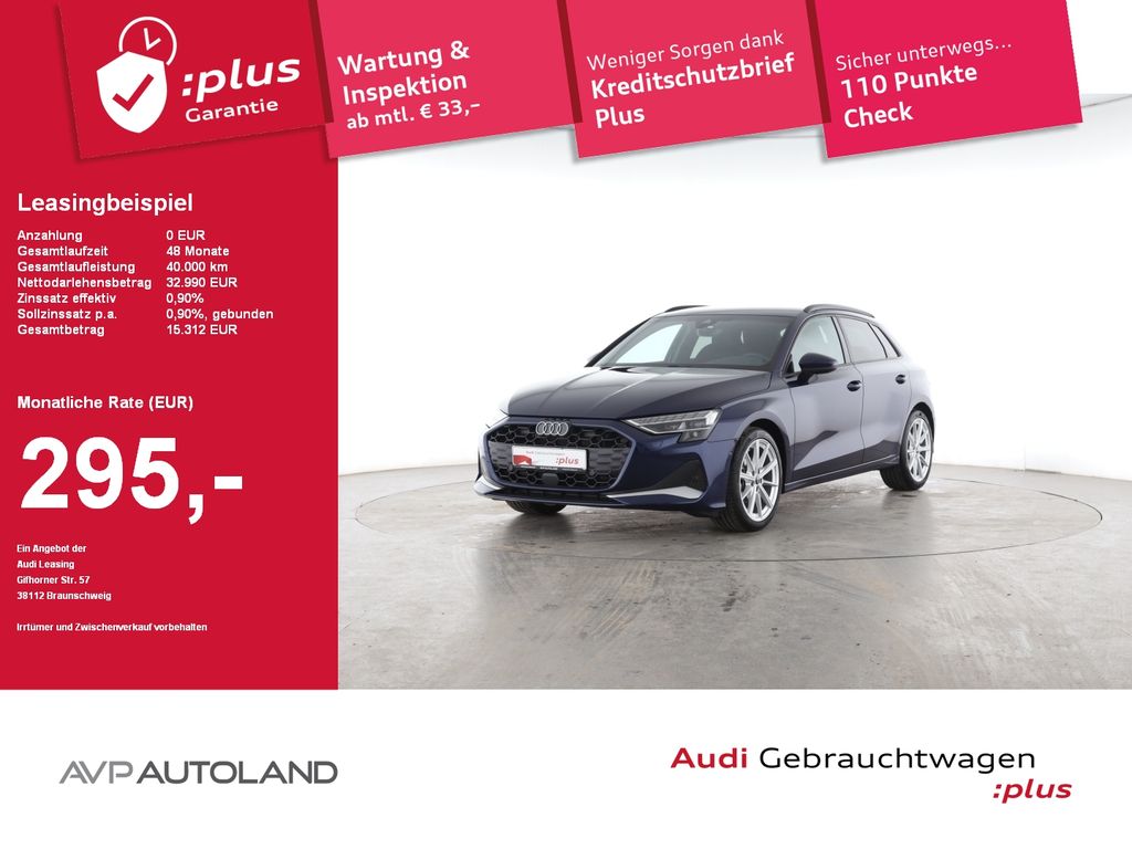 A3 Sportback 30 TFSI S tronic advanced inkl.WKR
