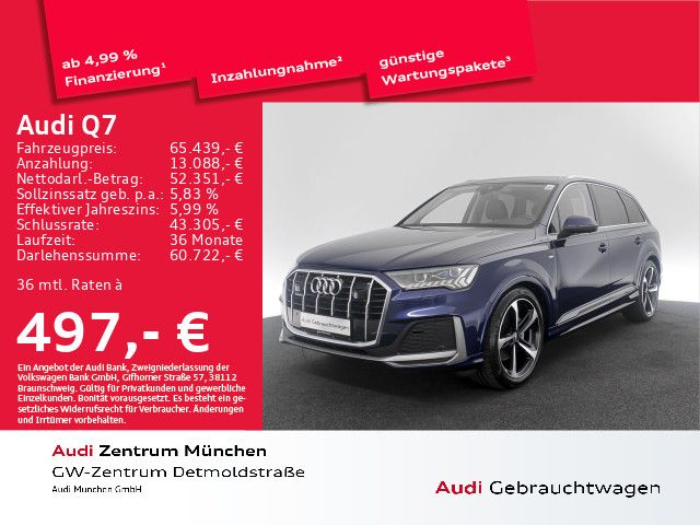 Audi Q7 50 TDI qu. tiptr. S line Pano/StdHzg/AHK/B&O