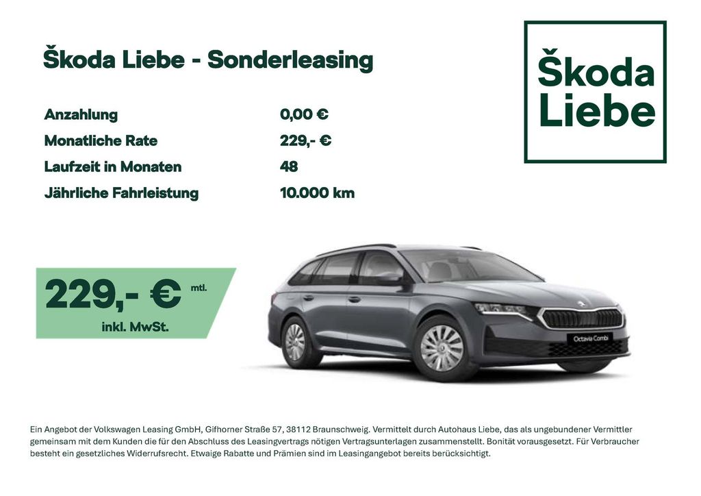 OCTAVIA COMBI 1.5 TSI SPURWECHSELASSISTENT+SHZ