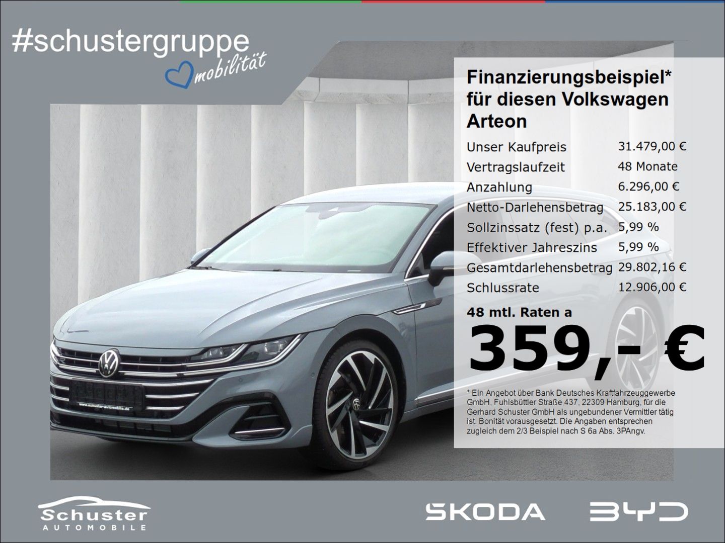 VW Arteon SB R-LINE 4Mot TDI*AHK 360°Ka DCC Massage