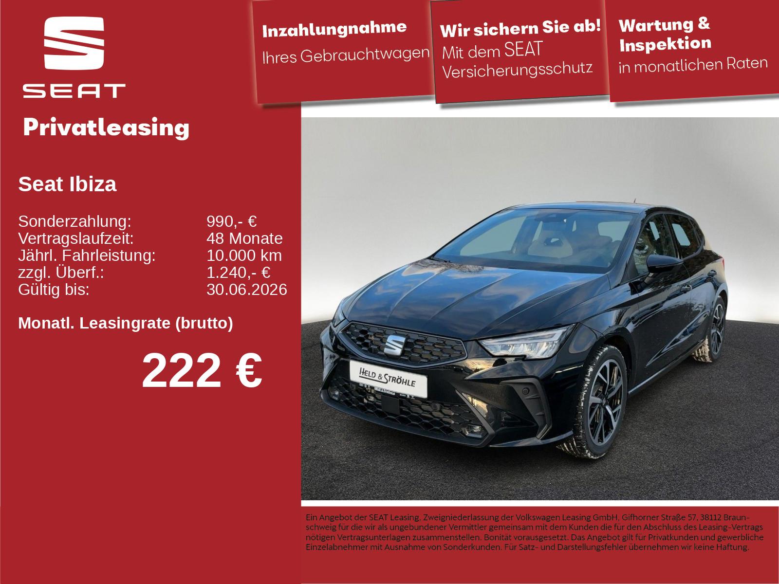 Seat Ibiza FR 1.0 TSI 85 kW DSG SHZ R-KAM NAVI LED
