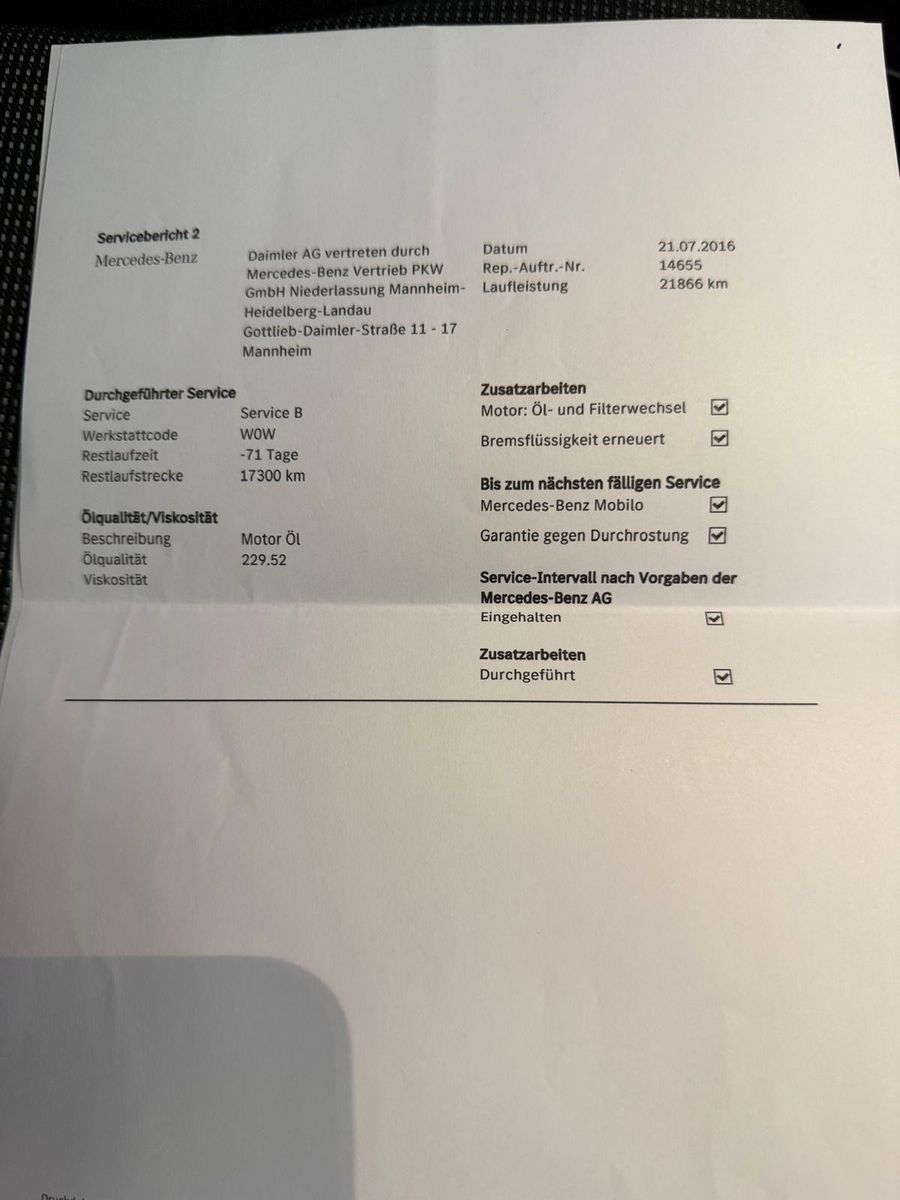 Fahrzeugabbildung Mercedes-Benz MB  B 180 / NAVI/AUTOMATIK