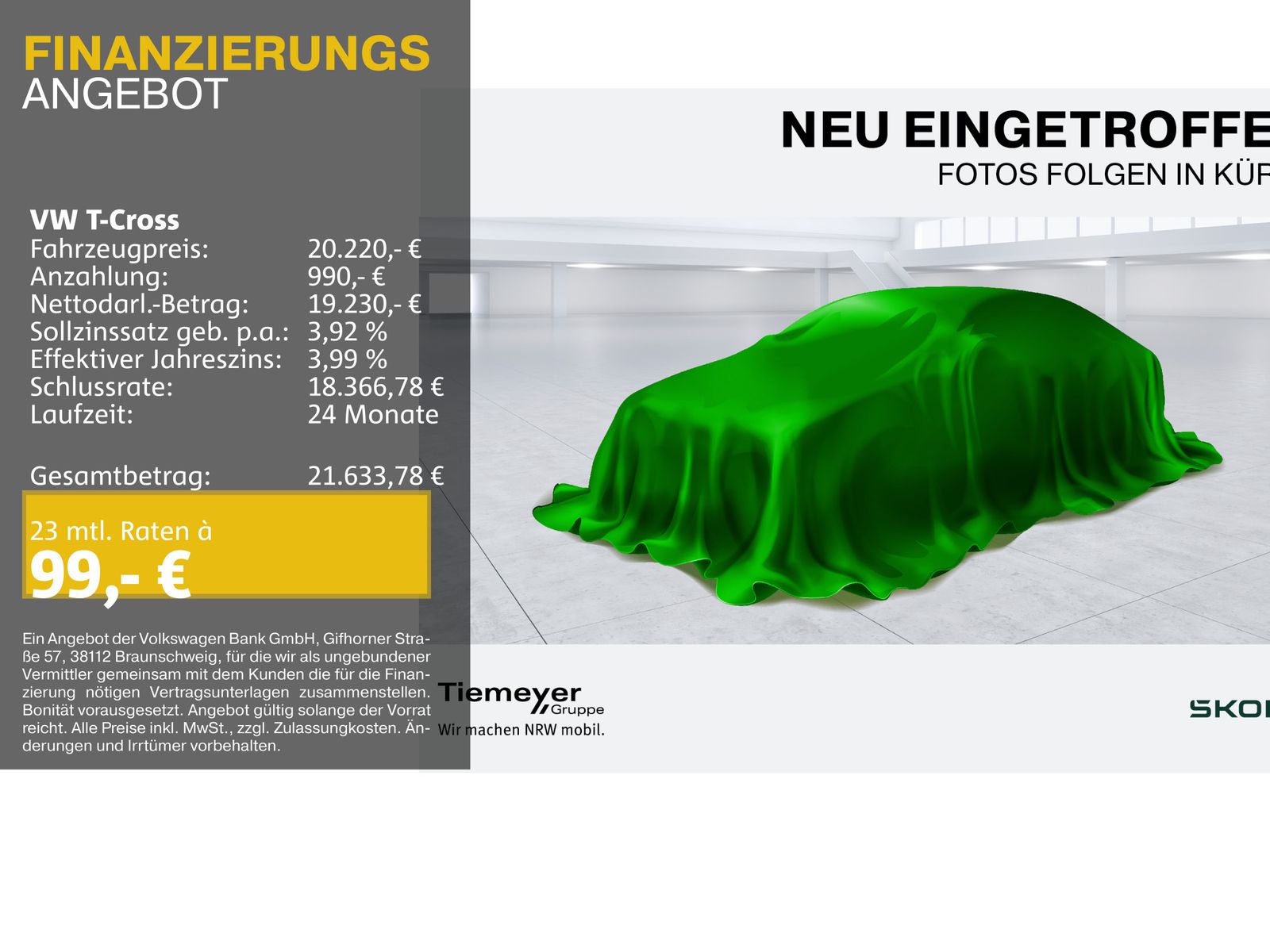 Volkswagen T-Cross 1.0 TSI GOAL NAVI ASSIST LM16
