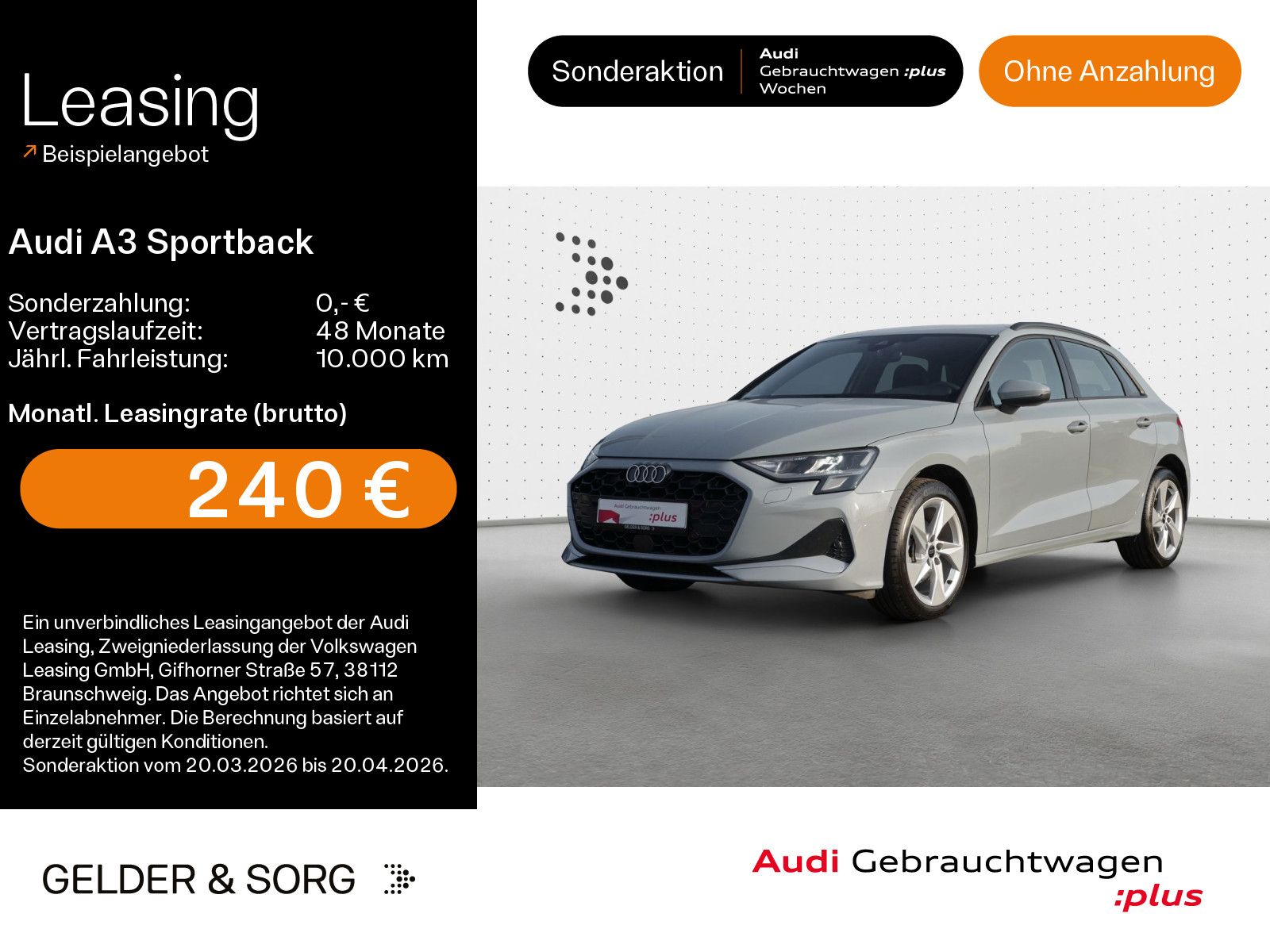 Audi A3 Sportback 30 TDI advanced
