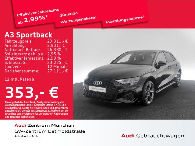 Audi A3 Sportback 40 TFSI e S tronic S line Virtual+/