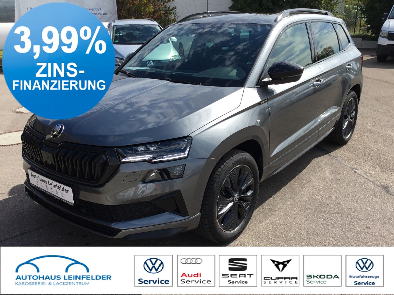Fahrzeugabbildung SKODA Karoq 2.0l TSI DSG 4x4 Sportline+AHK+Matrix+Pano