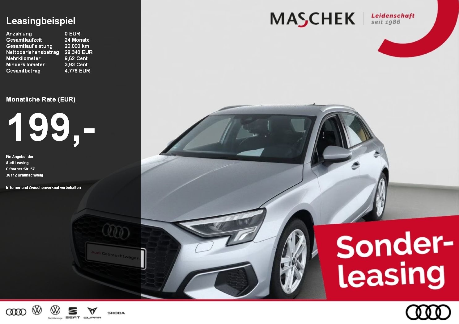Audi A3 Sportback 30 TDI Sitzh. LED ACC VC Naviplus