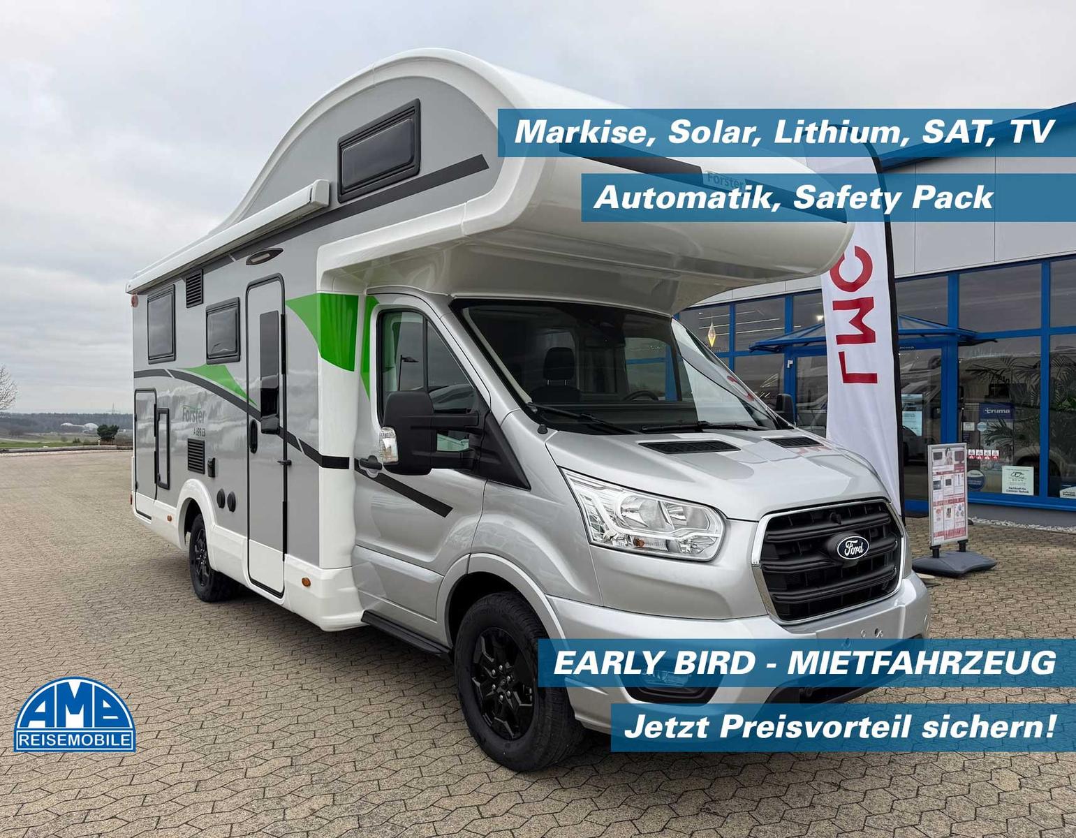 Forster Alkoven A 699 EB, MJ26, Klima, Sat, TV, Solar,.