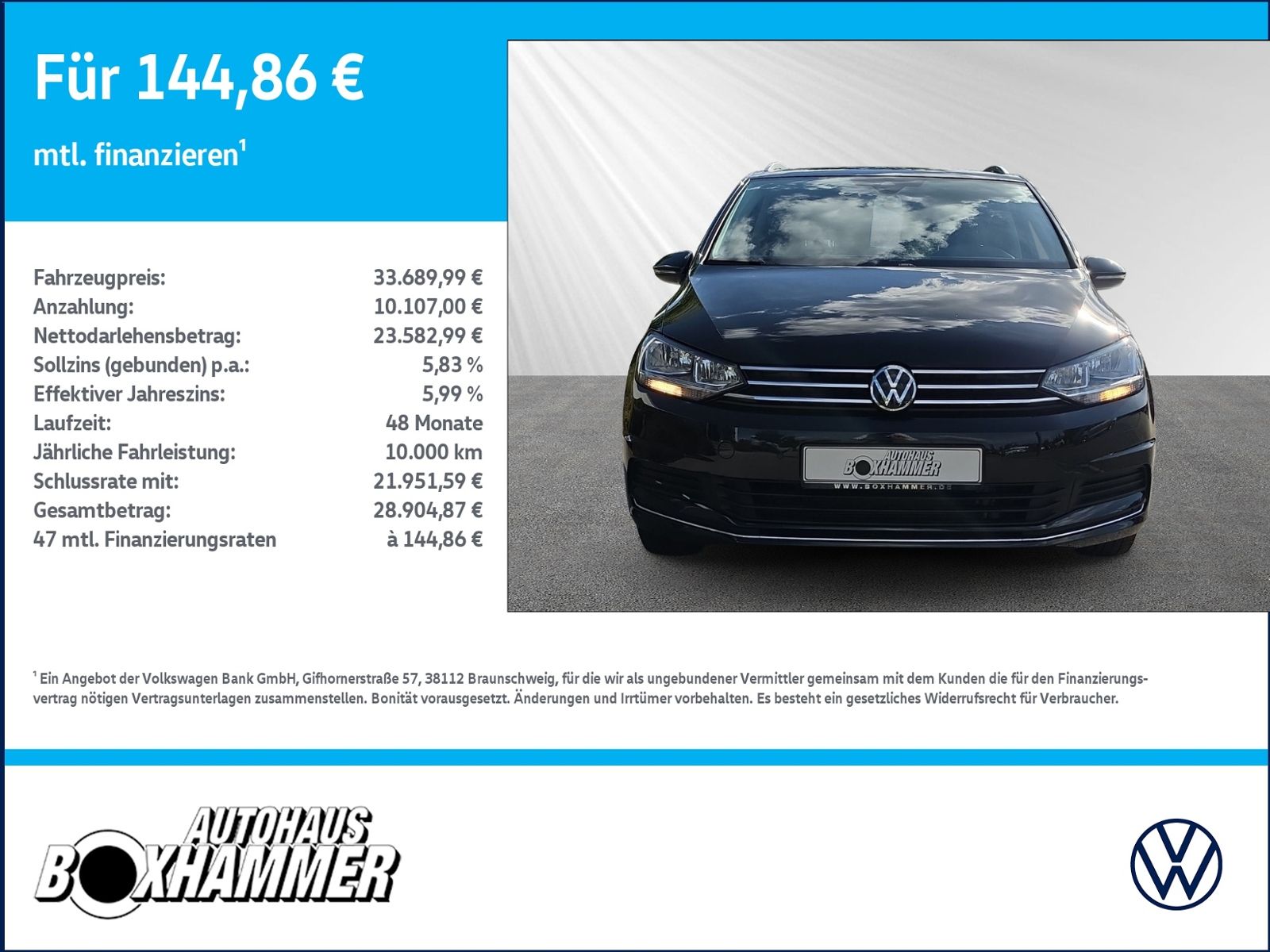 Volkswagen Touran 1,5 TSI DSG Goal 7.SITZE NAVI AHK RÜCK.K foto 3