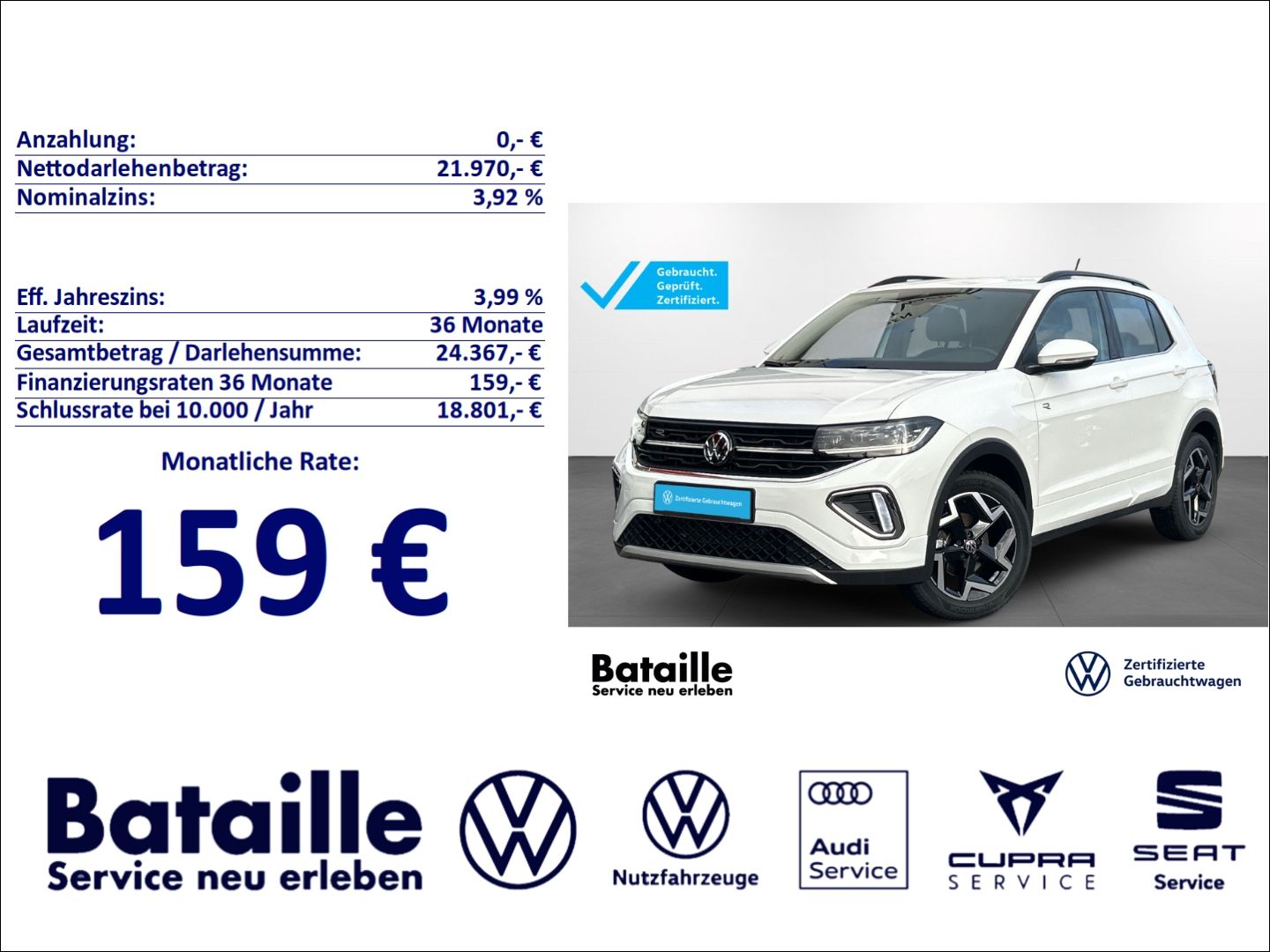Volkswagen T-Cross 1.0 TSI R-Line Navi Matrix ACC SHZ GJR foto 1