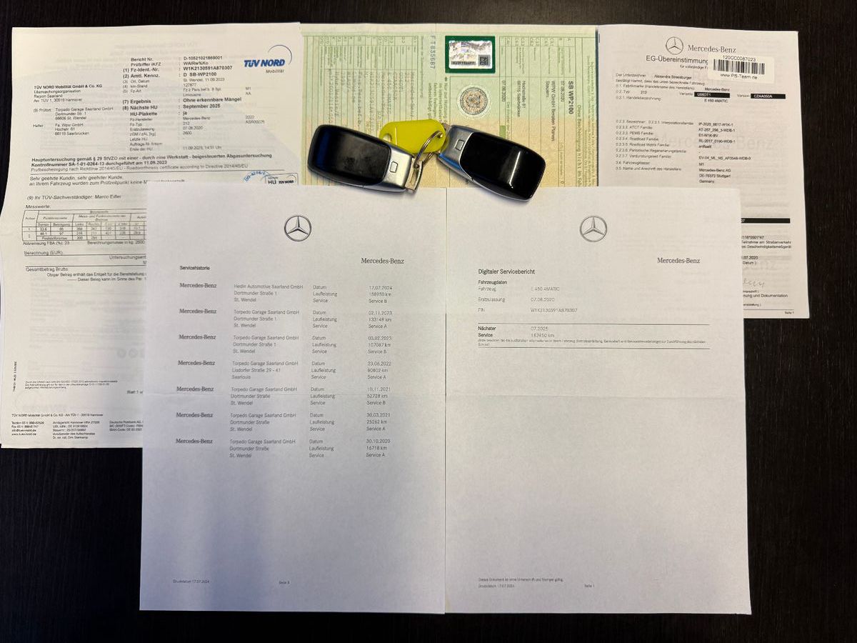 Fahrzeugabbildung Mercedes-Benz E 450 4MATIC 9G-TRONIC 2X AVANTGARDE FACELIFT