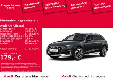 Audi Leasingangebot: Audi A4 allroad quattro 40 TDI Standh. Kamera AHK Led