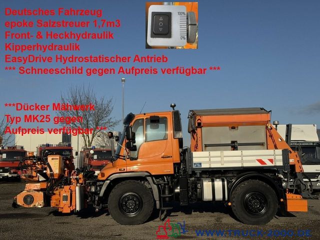 Unimog U 400 4x4 Winterdienst epoke Salzstreuer 238 PS