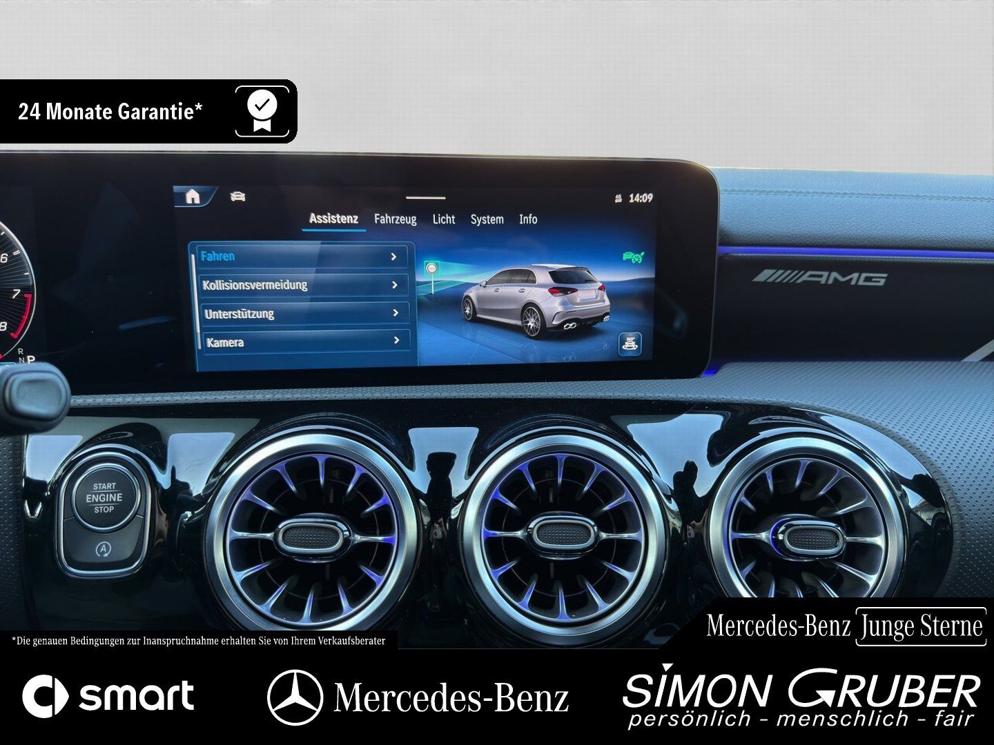 Fahrzeugabbildung Mercedes-Benz A 45 S AMG Perfo Sitz Driver`s Pano HUD Burm