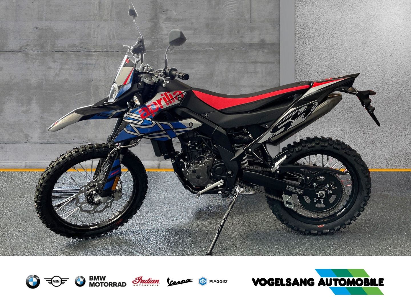 Fahrzeugabbildung Aprilia RX 125 Enduro, Modell 2023, Geländebereifung, LC