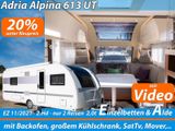 Adria Alpina 613 UT ALDE Mover Sat TV Markise GFK 