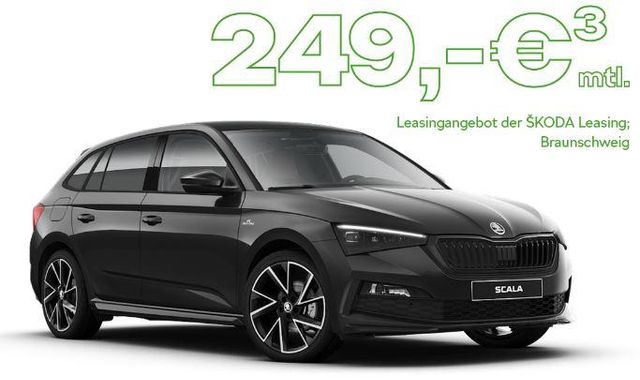 Skoda SCALA MONTE CARLO|SPORTLICH KOMPAKTER|249€ RATE