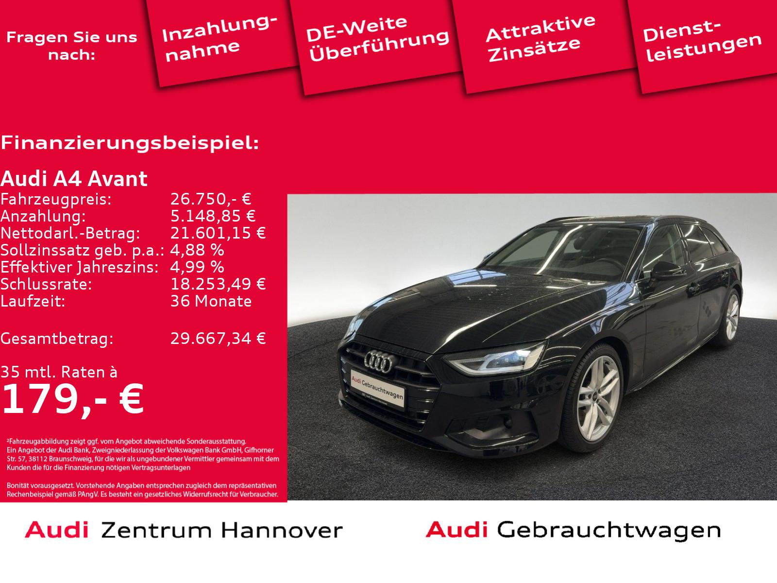 Audi A4 Avant 40 TDI advanced AHK Navi virtual LED DA