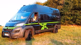 Clever Bike Offroad Camper Motorrad Motorhome  - Wohnwagen mit Motorradträger
