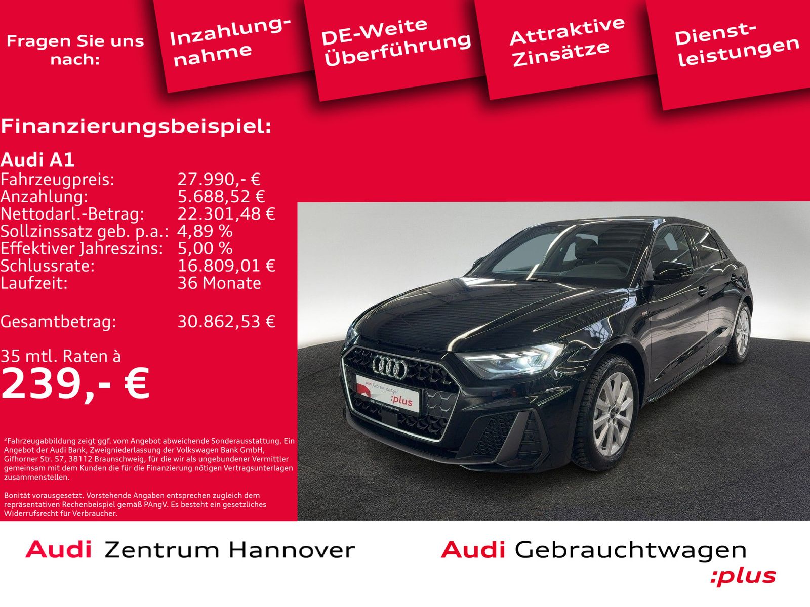 Audi A1 25 Sportback 1.0 TFSI S line (EURO 6e)