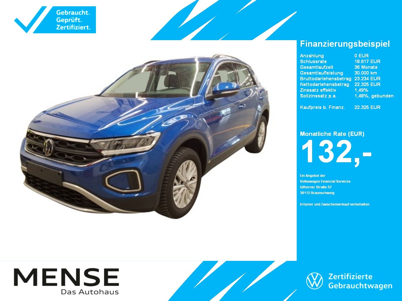 Volkswagen T-Roc 1.0 TSI Life CarPlay Standhzg LED Navi PDC