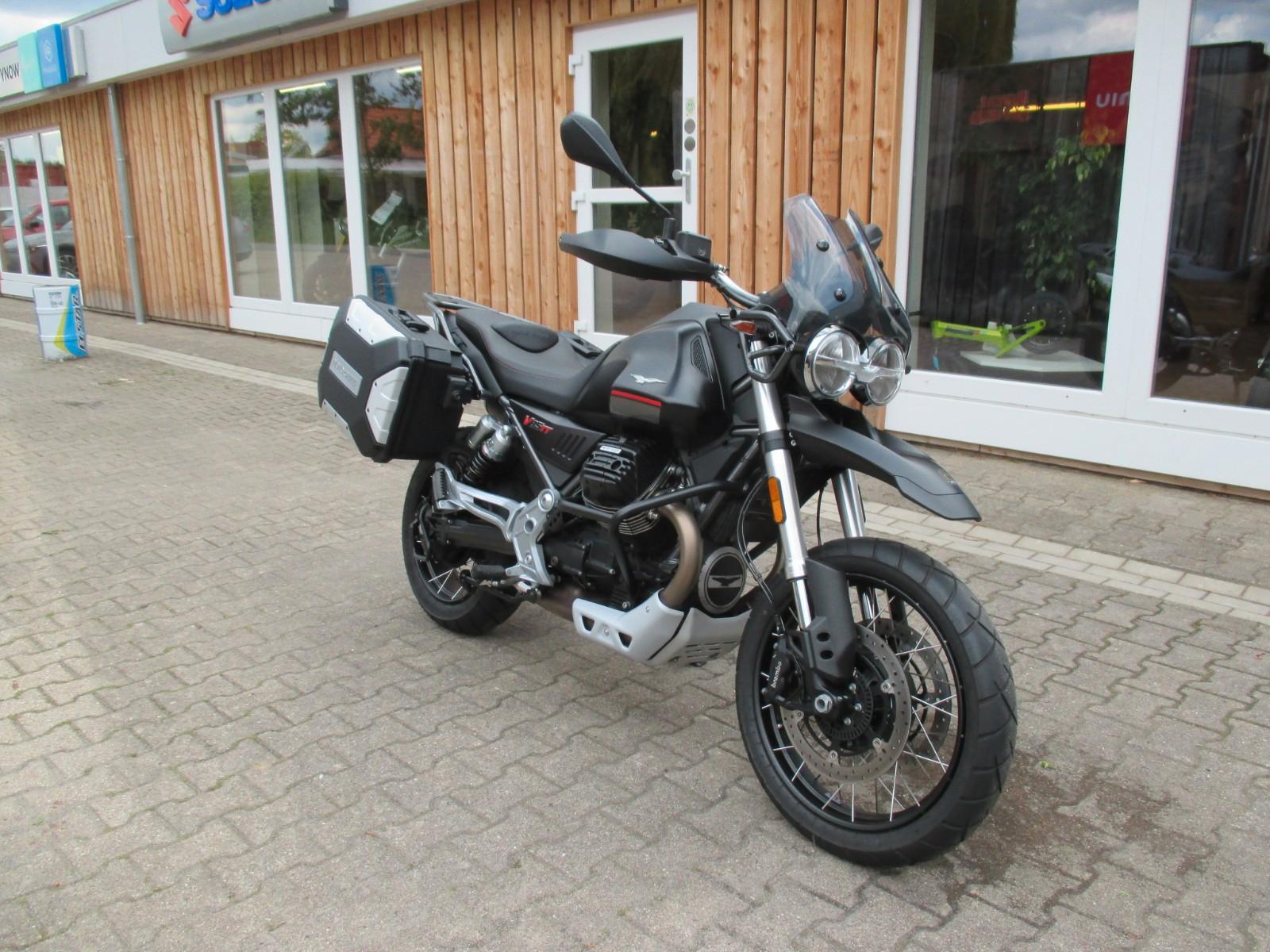 Moto Guzzi V85TT Nero Etna viel Zubehör