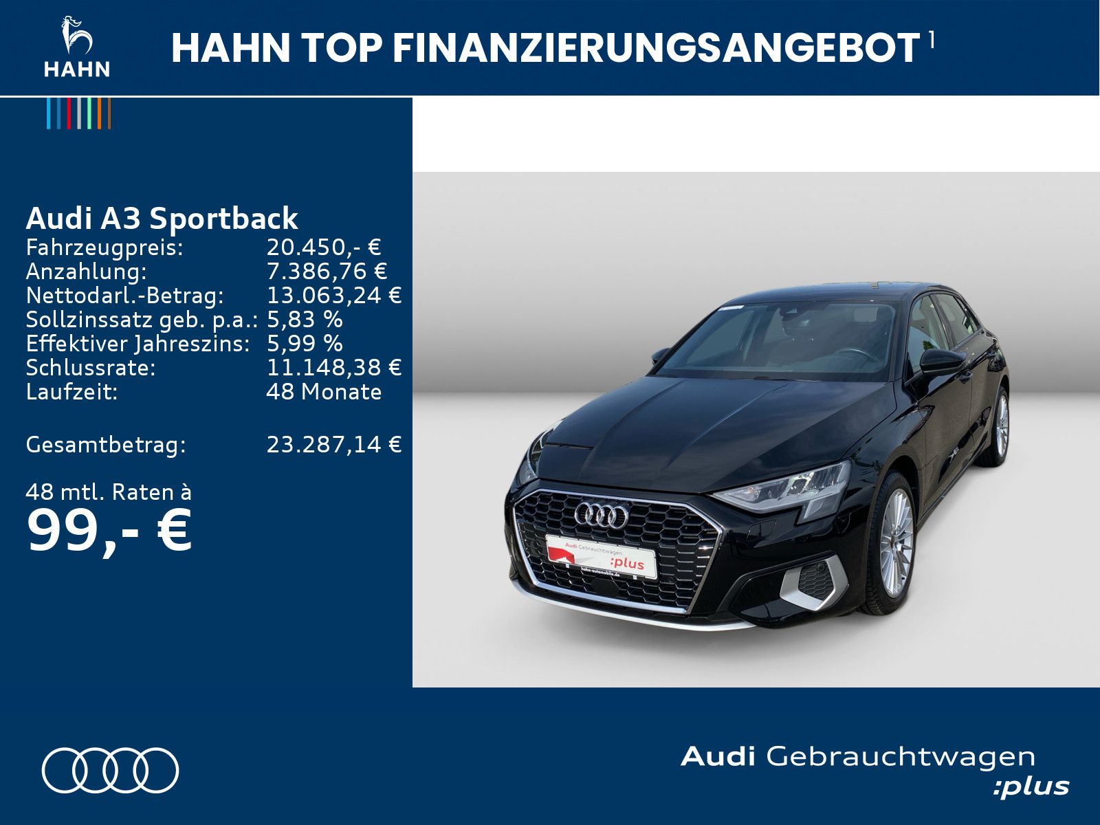 Audi A3 Sportback advanced 30TDI ACC LED CAM imagem 2