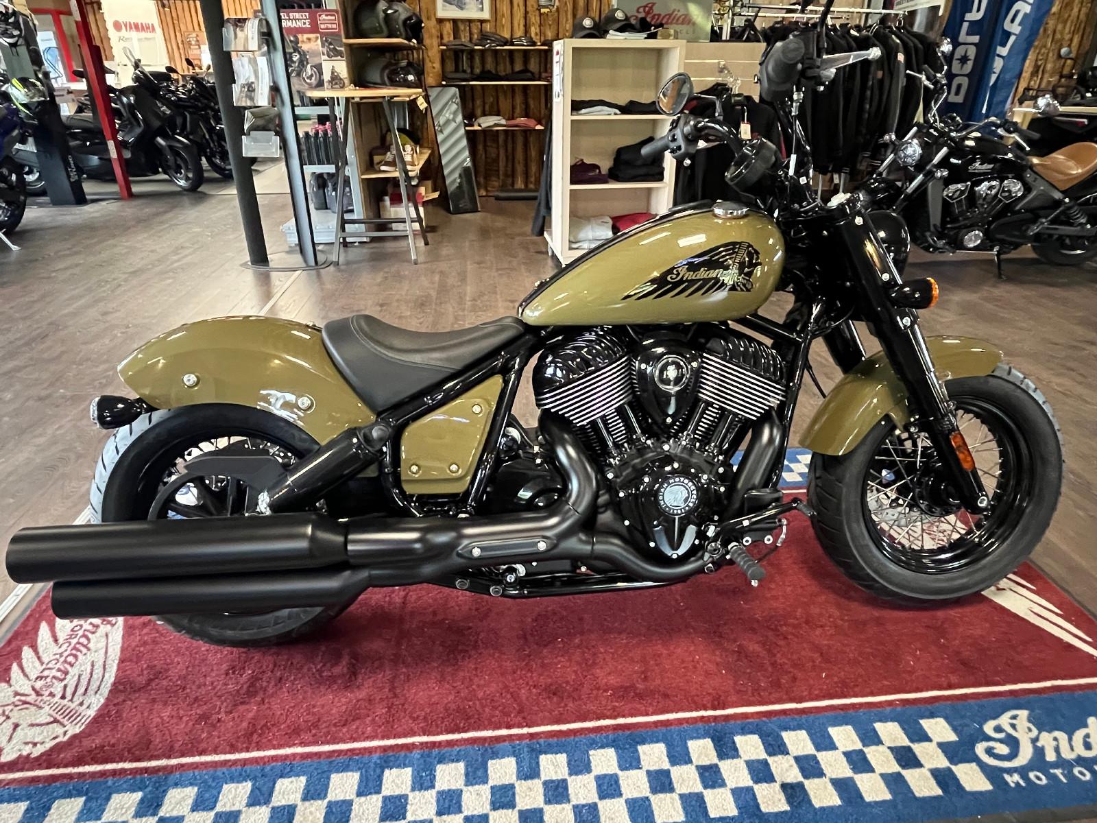 Indian Chief Bobber Dark Horse Tactical Green