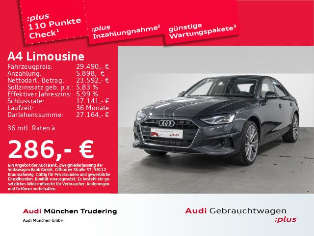 Audi A4 Limousine 35 TFSI basis MMI+ Business-Paket