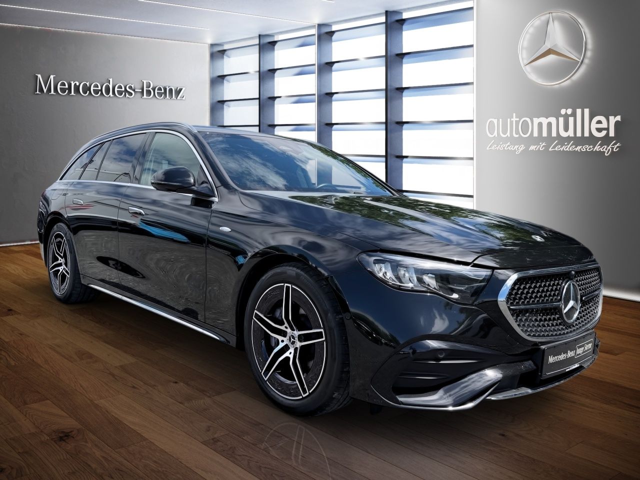 Fahrzeugabbildung Mercedes-Benz E 300 e T Hybrid AMG+AHK+4D BURM+DISTR+TOTW+KEYL