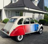 Citroën 2 CV COCORICO ORIGINAL  STOFF JEANSBLAU  - Citroën 2 CV mit Schiebedach