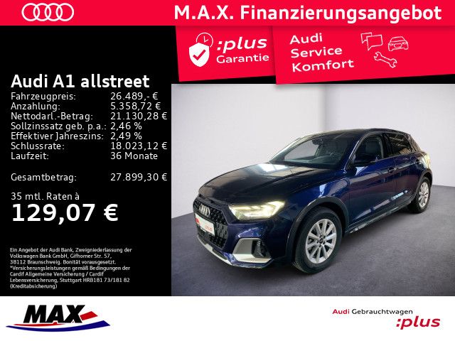 A1 allstreet 30 TFSI LED+KAMERA+NAVI+SITZHZG+ALU