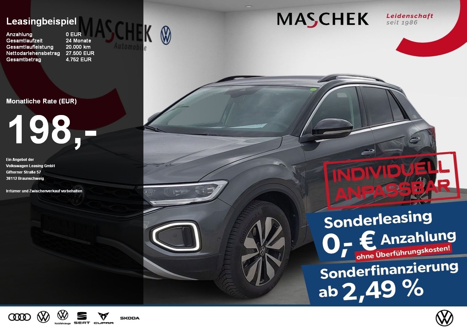 Volkswagen T-ROC Goal 2.0 TDI DSG AHK Navi Sitzh. Kamera