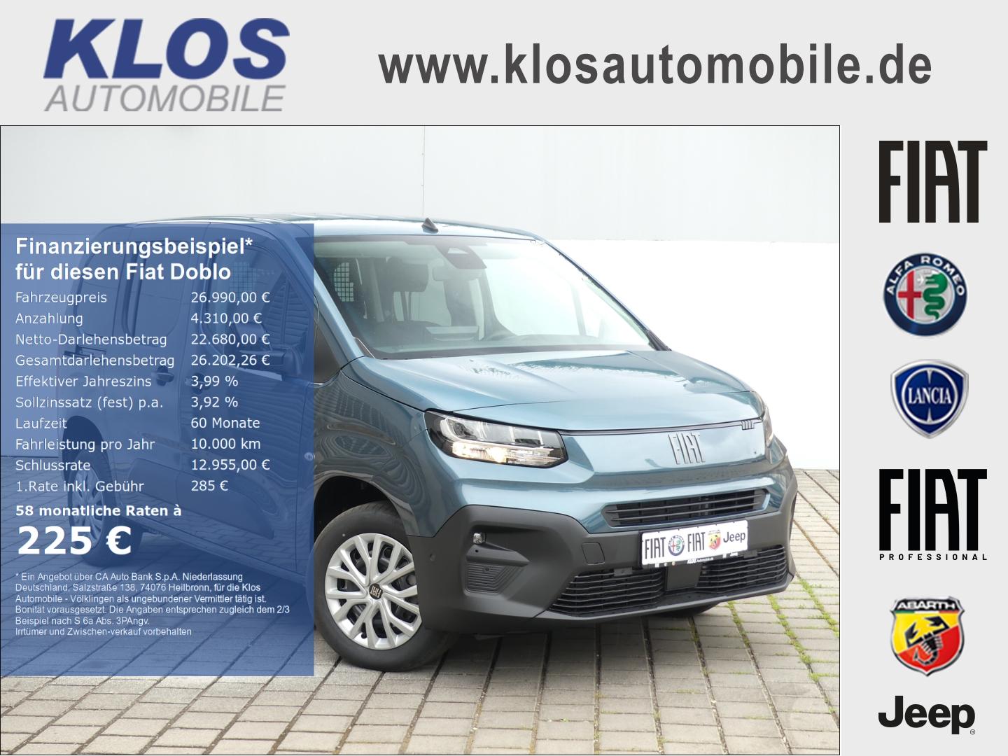 Fiat Doblo KOMBI N1 M L1 1.5 BLUEHDI 130PS AT8 COMFOR