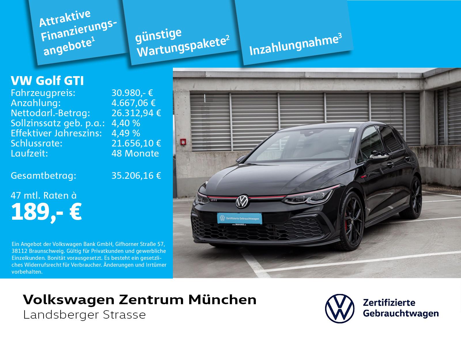 Volkswagen Golf VIII GTI 2.0 TSI ACC IQ.Light Navi RearView