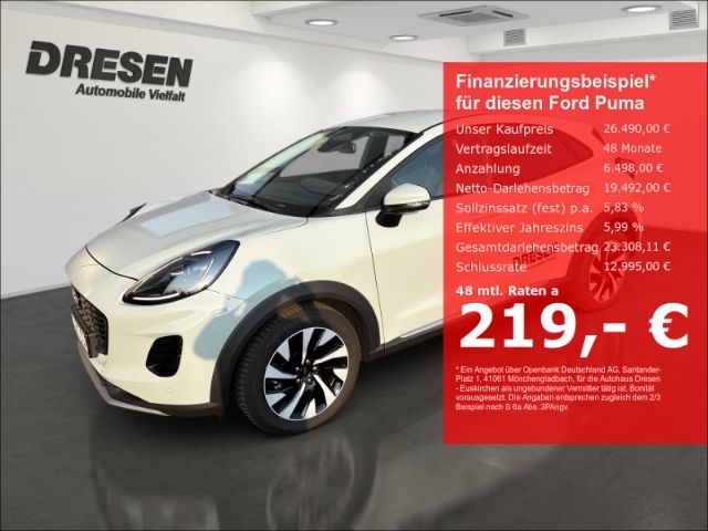 Ford Puma Titanium 1,0 l Ecoboost SHZ Allwetter el. H