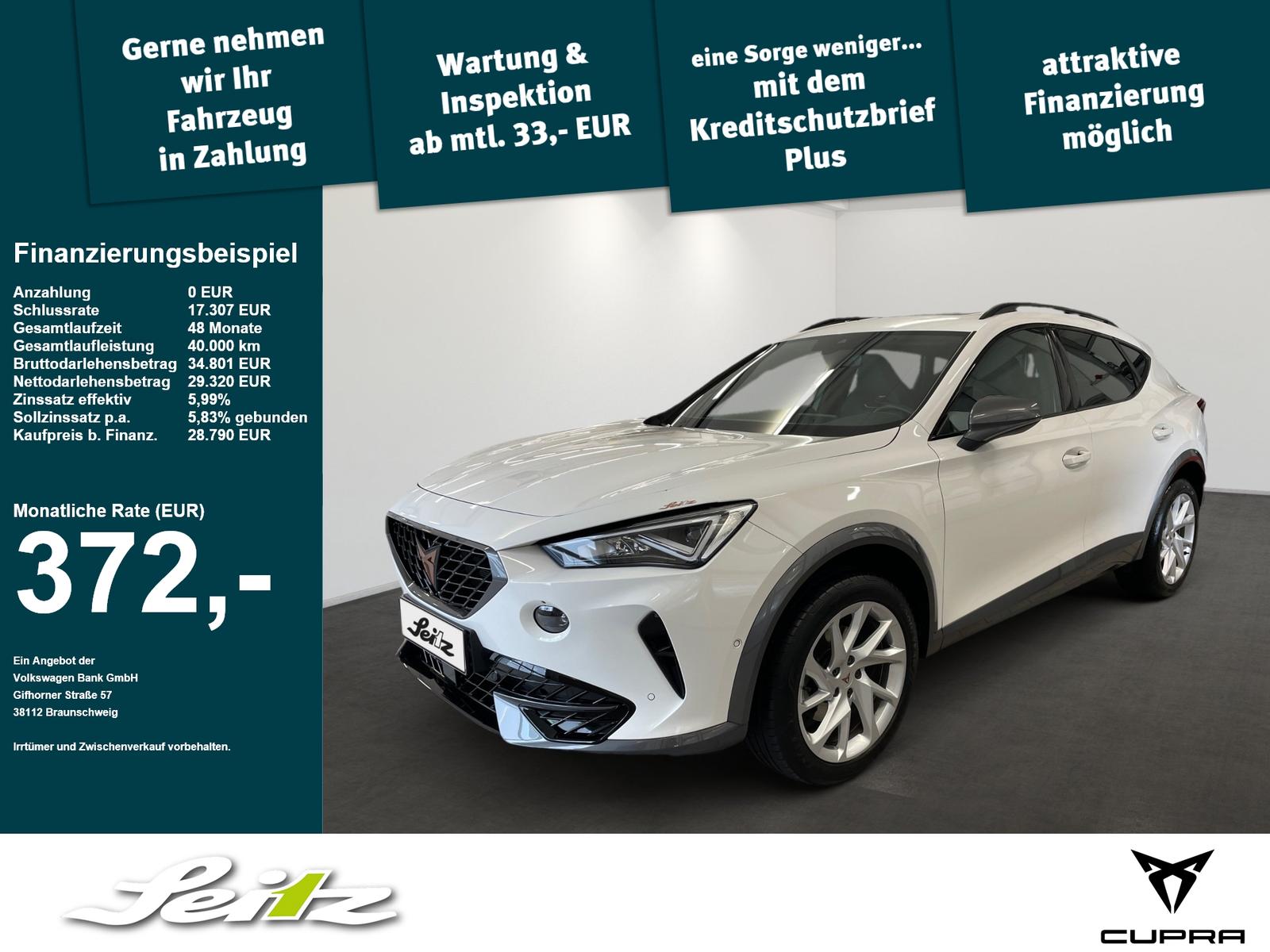 Cupra Formentor 2.0 TSI 4Drive *AHK*PANO*KAMERA*