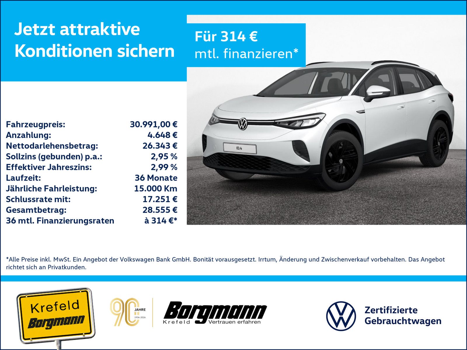 VW ID.4 Pro Performance LED ACC NAVI KAMERA SHZ PDC