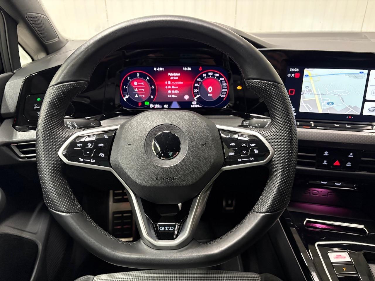 Volkswagen Golf VIII GTD 2.0 TDI DSG MATRIX-LED RFK NAVI AC, миниатюра 11